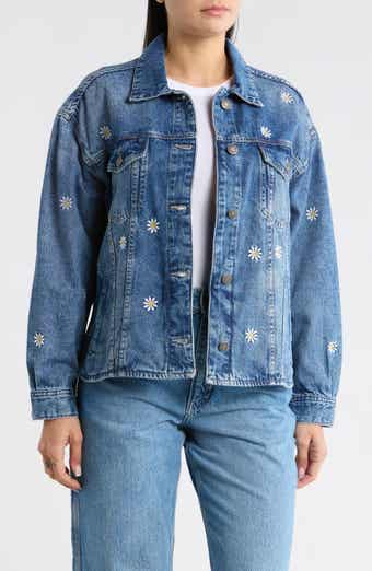 Desigual Embroidered Denim Trucker Jacket