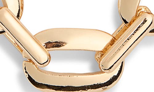 Nordstrom Rack Knife Edge Oval Chain Link Necklace In Gold