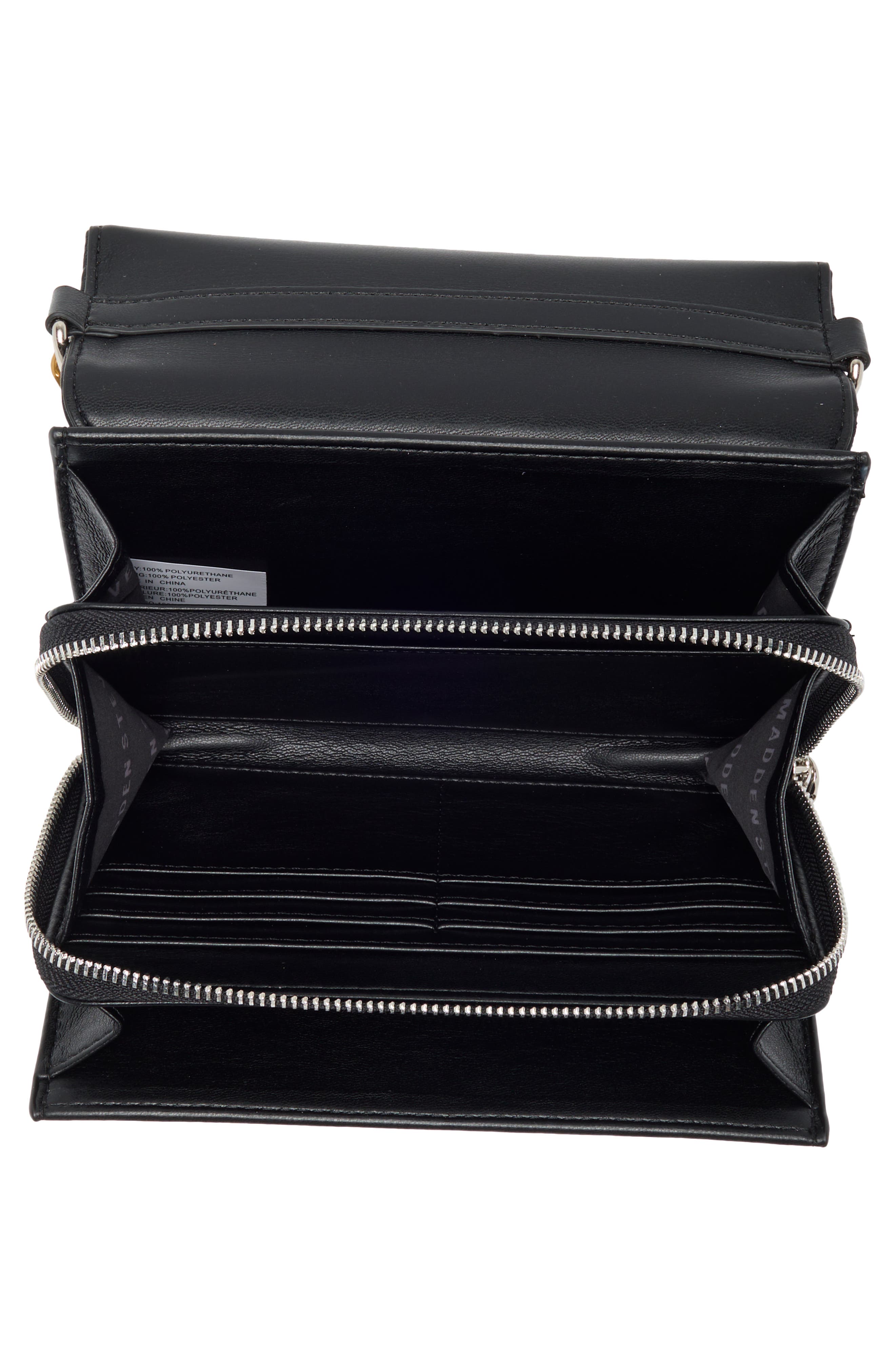 Steve Madden Siena Quilted Faux Leather Crossbody Bag, Alternate, color, 