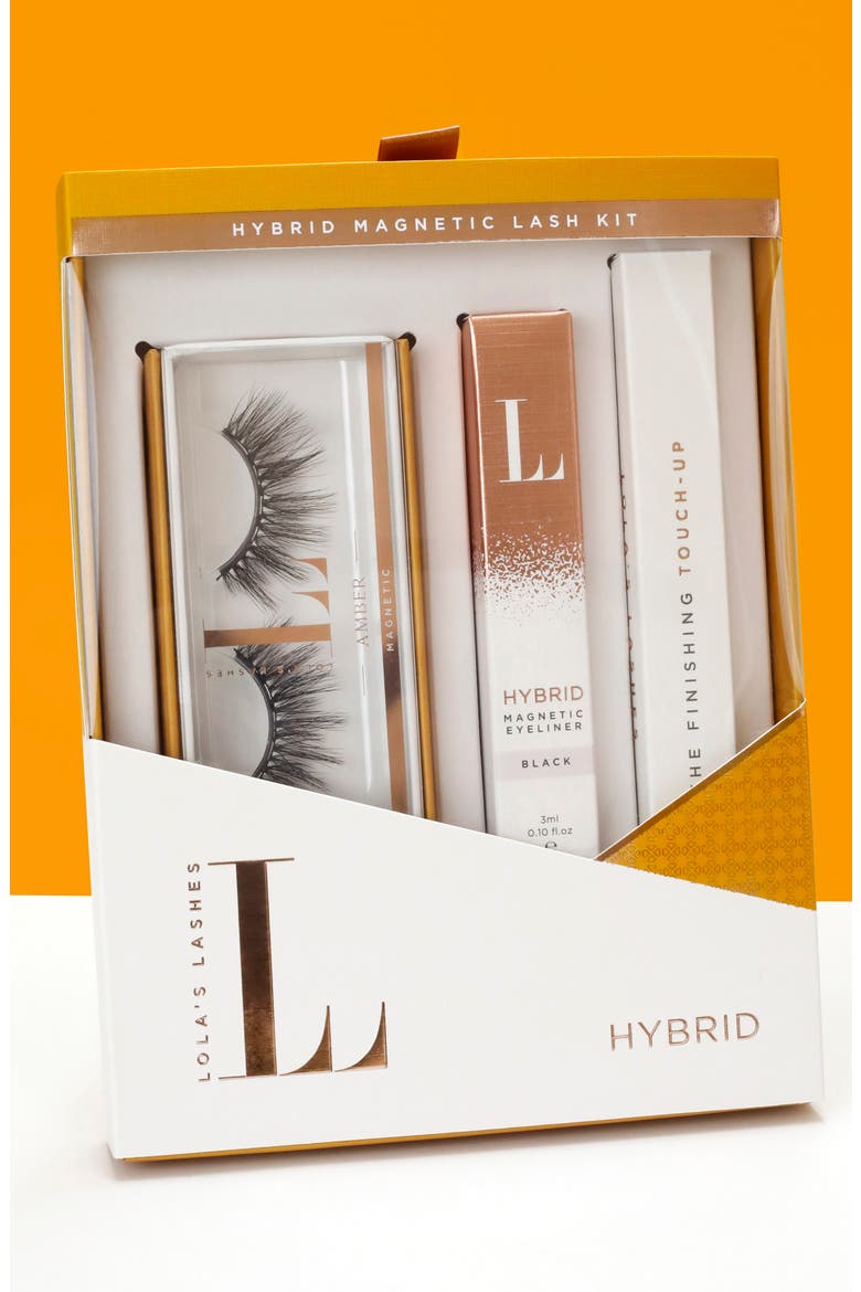 Amber Hybrid Magnetic Lash Set, Alternate, color, NO COLOR