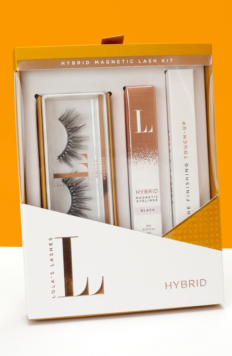 Lola's Lashes Amber Hybrid Magnetic Lash Set, Alternate, color, 