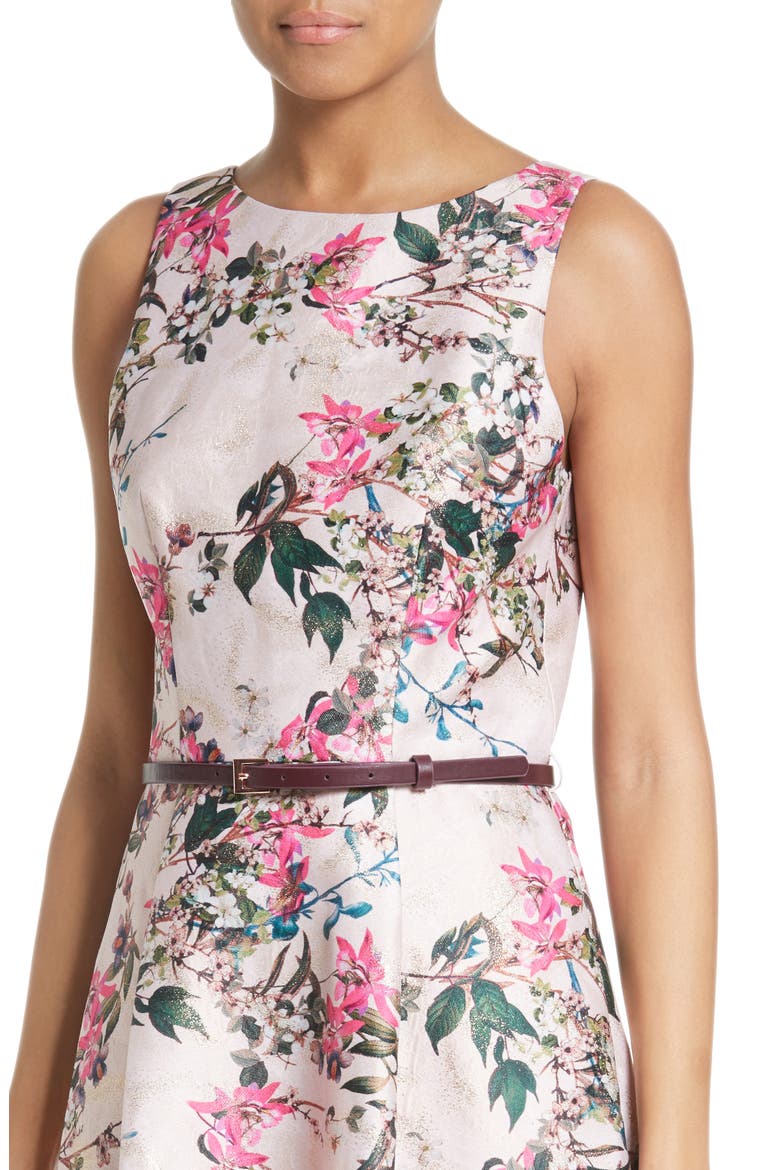 Clarbel Fit & Flare Dress, Alternate, color, MID PINK