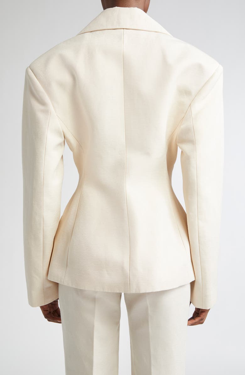 Jacquemus The Norma Double Breasted Hourglass Blazer, Alternate, color, 