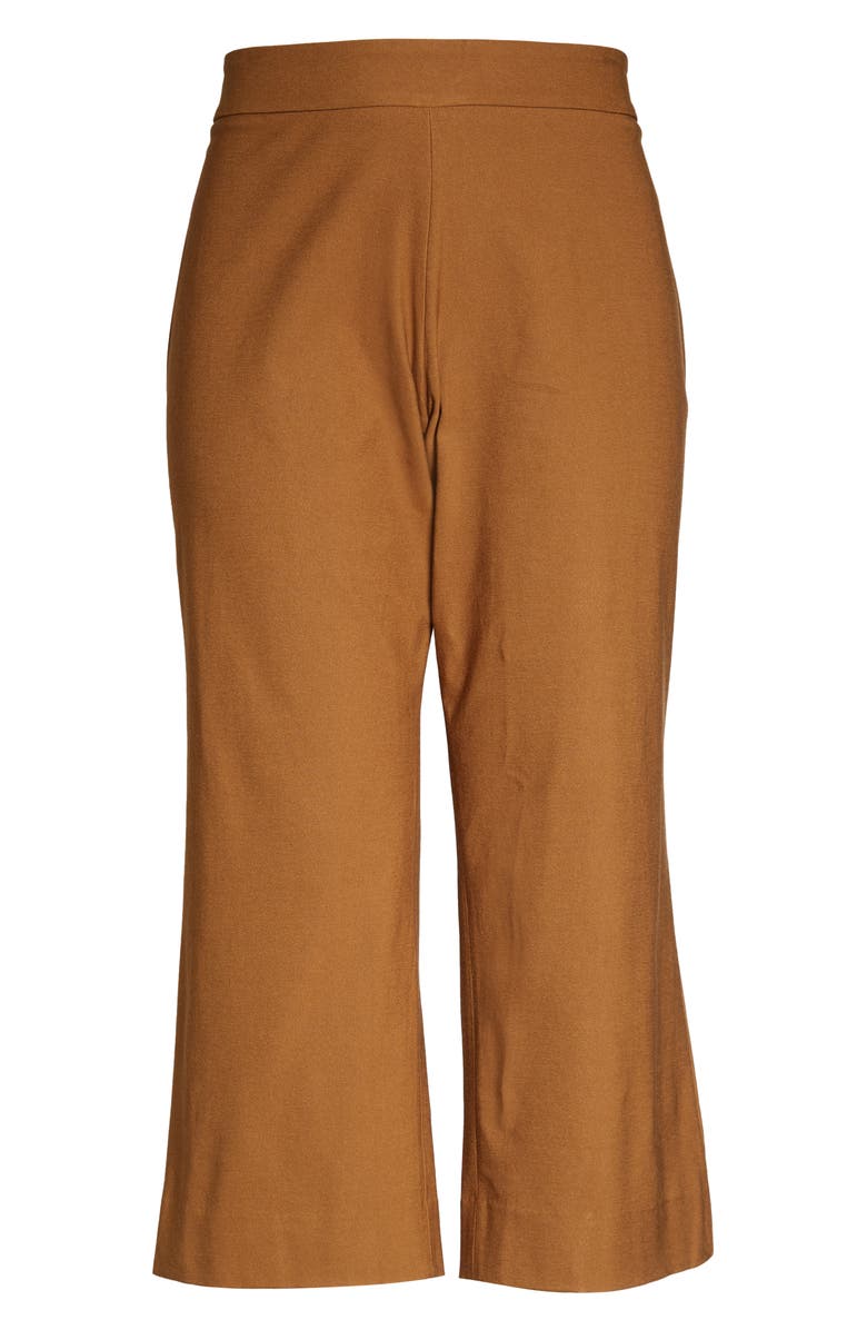 Vince Kick Flare Crop Pants, Alternate, color, Toffee
