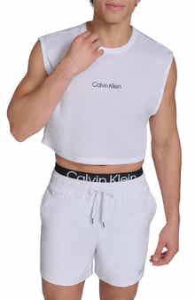 Calvin Klein Sleeveless Crop Rashguard