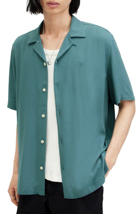 Venice Relaxed Fit Short Sleeve Button-Up Camp Shirt