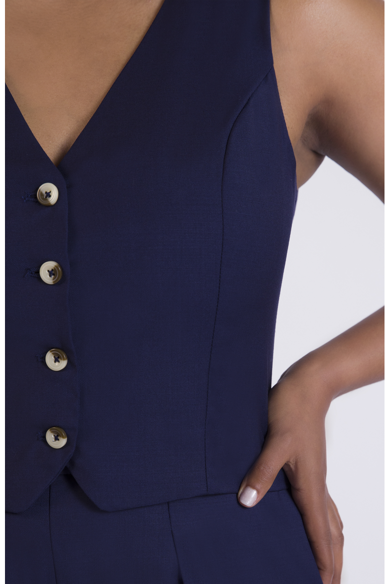 The Wool Vest, Alternate, color, Navy