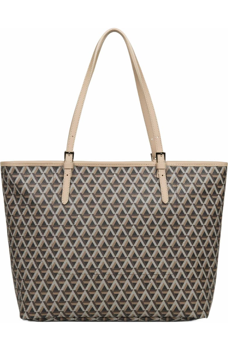 Lancaster Zipped Shoulder Tote Bag L Ikon, Alternate, color,