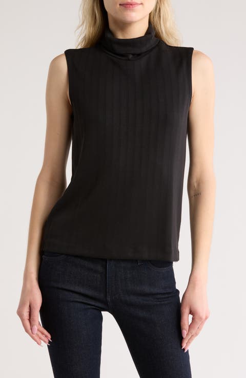 Drop Needle Scuba Knit Sleeveless Top