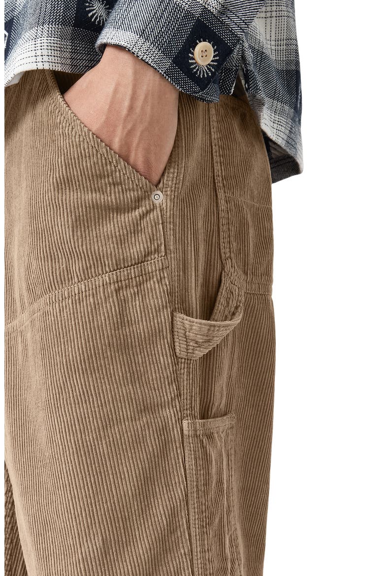 Dustan Cotton Corduroy Wide Leg Pants, Alternate, color, GULL BROWN