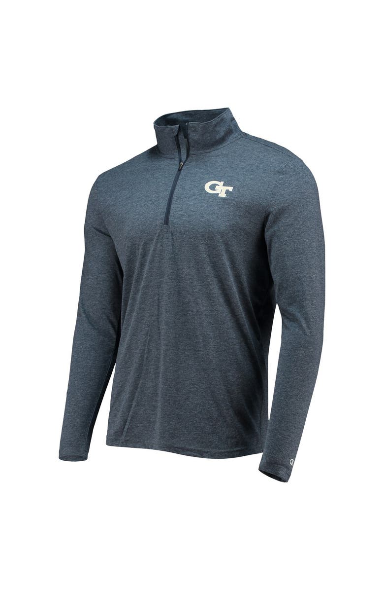 Champion Men's Champion Heathered Navy Georgia Tech Yellow Jackets Field Day Team Quarter-Zip Jacket, Alternate, color,
