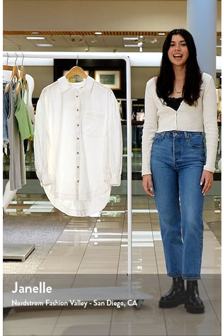 Happy Hour Oversize Poplin Button-Up Shirt video