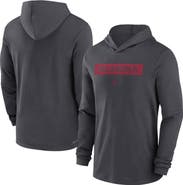 Jordan Brand Men's Jordan Brand Anthracite Oklahoma Sooners 2024 Sideline Hoodie Performance Long Sleeve T-Shirt