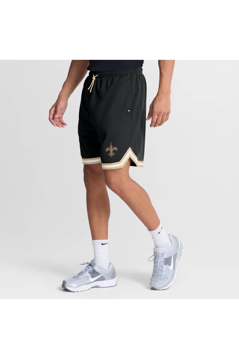 Men's Fanatics Black New Orleans Saints Fearless Drive Shorts, Alternate, color, Black