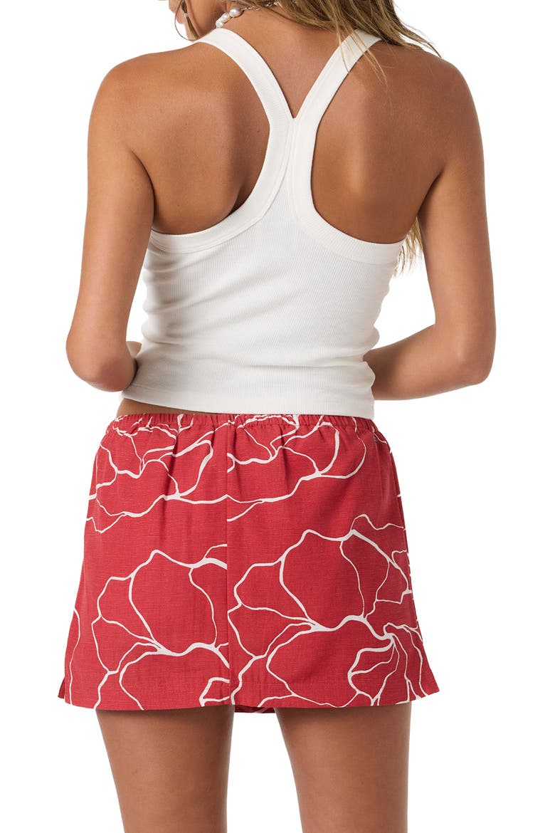 Townes Floral Skort, Alternate, color, LIFEGUARD RED