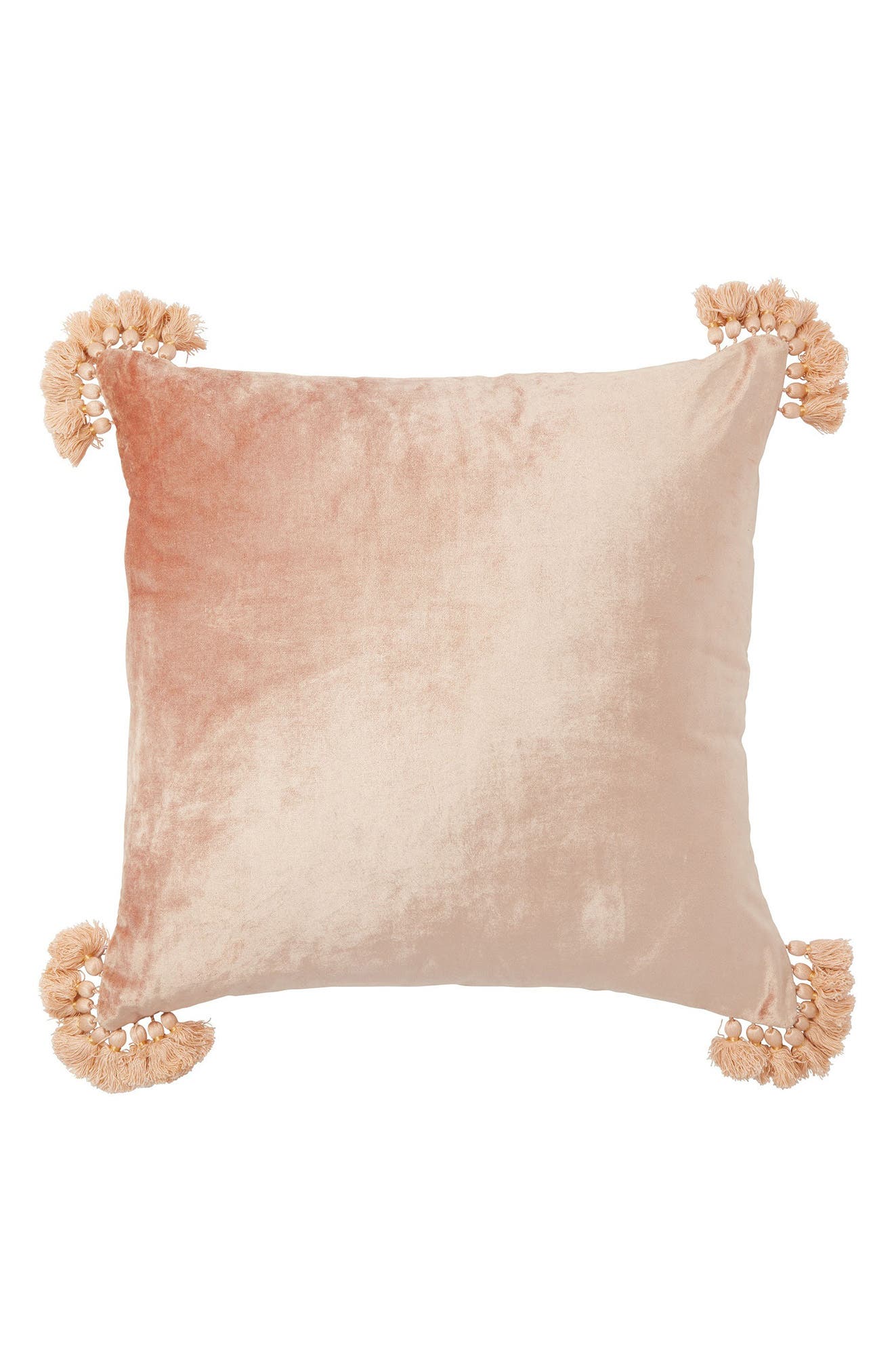 ROSELLI TRADING COMPANY Raj Velvet Tassel Throw Pillow