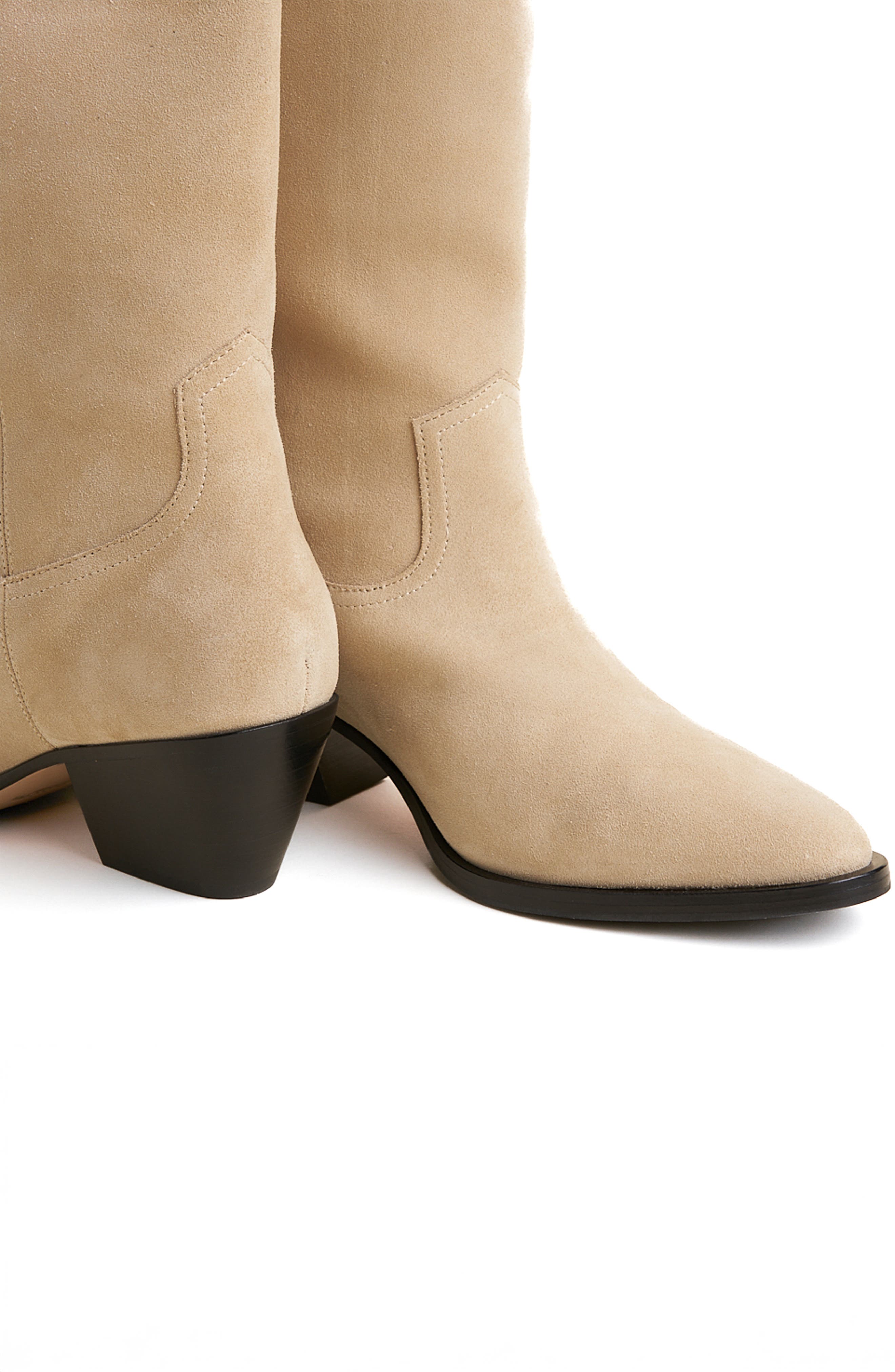 Charlotte Stone Agatha Knee High Western Boot, Alternate, color, Fawn