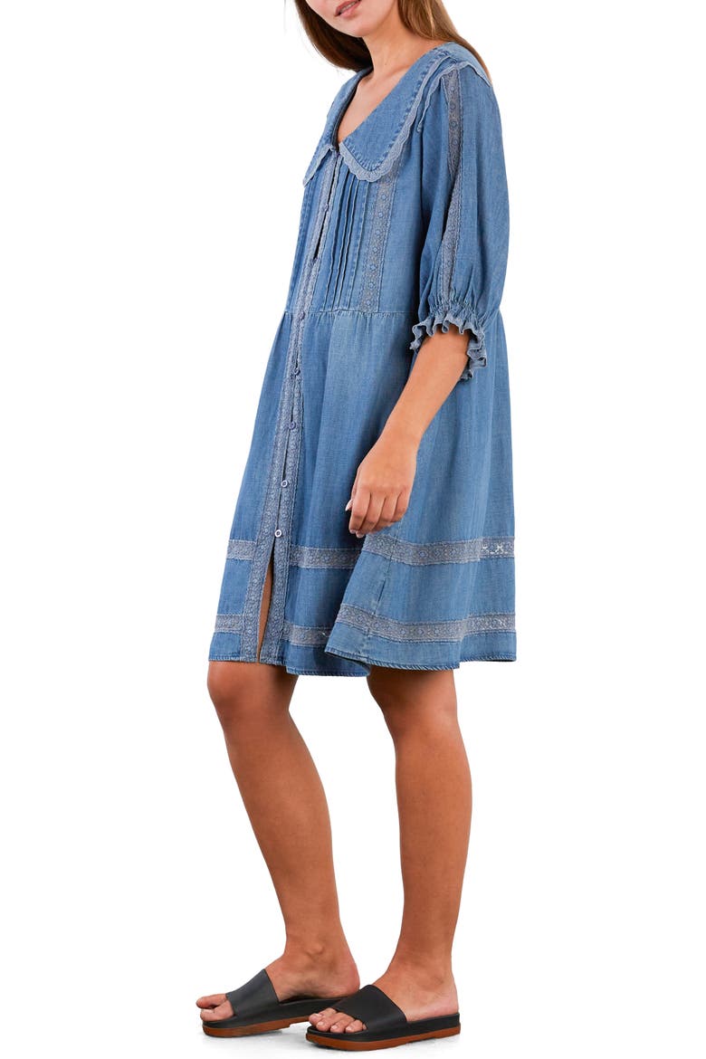 Perfect Brunch Shift Dress, Alternate, color, DENIM