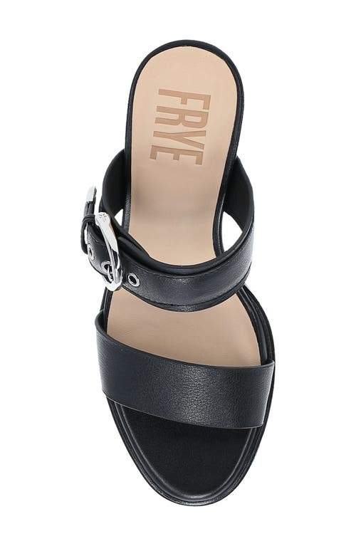 Frye Stella Buckle Sandal In Black