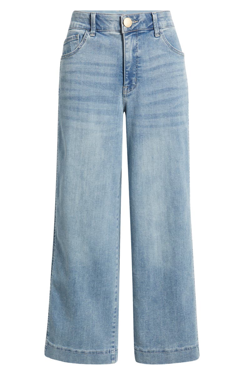Wit & Wisdom Skyrise Crop Wide Leg Jeans, Alternate, color, Light Blue Artisanal