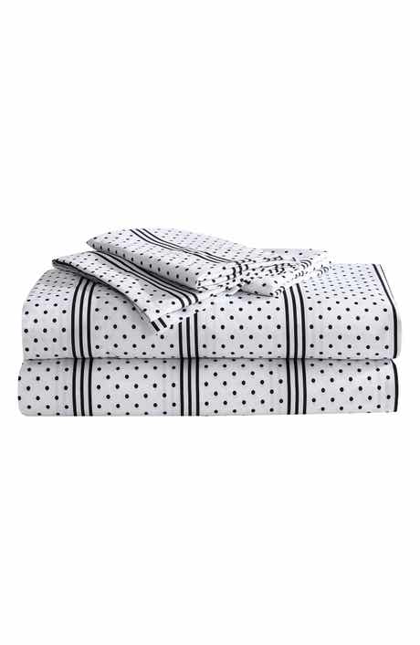 Betsey Johnson Dots & Stripes Sheet Set