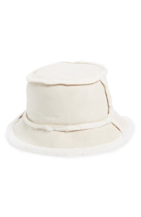 Mai Faux Fur Trim Bucket Hat