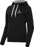 ANTIGUA Women's Antigua Black Carolina Hurricanes 2026 Stanley Cup Champions Takeover Fleece Raglan Full-Zip Hoodie