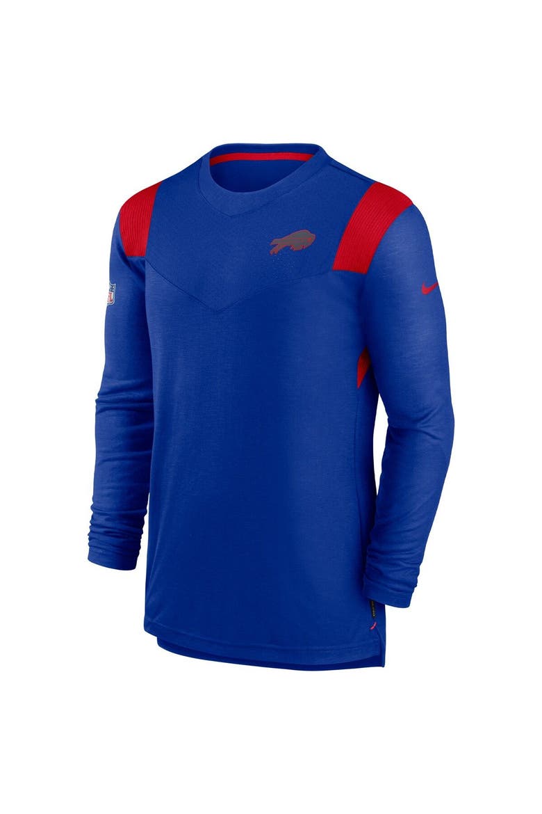 Men's Nike Royal Buffalo Bills Sideline Tonal Logo Performance Player Long Sleeve T-Shirt, Alternate, color, Royal