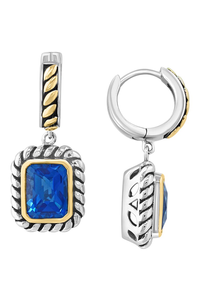 London Blue Topaz Drop Earrings, Main, color, BLUE