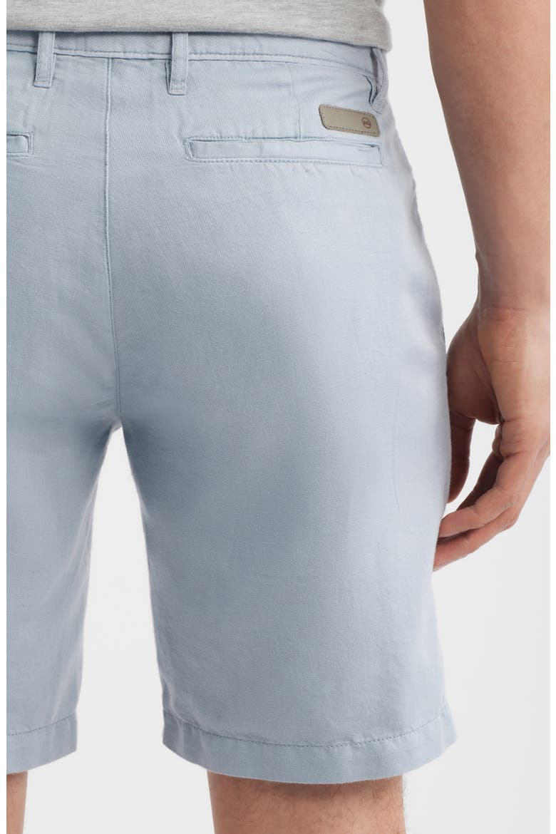 Wanderer Linen & Cotton Chino Shorts, Alternate, color, SMOKY SAPPHIRE