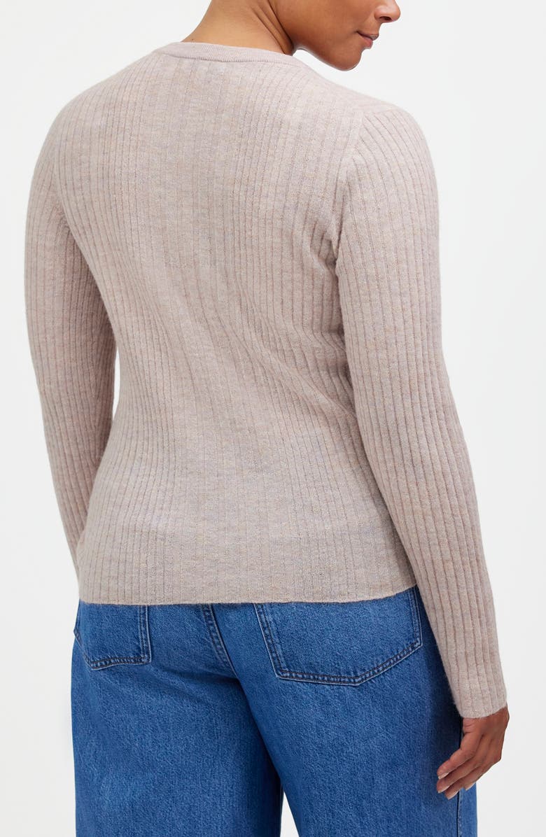 Madewell Alpaca Blend Henley Sweater, Alternate, color, Sand