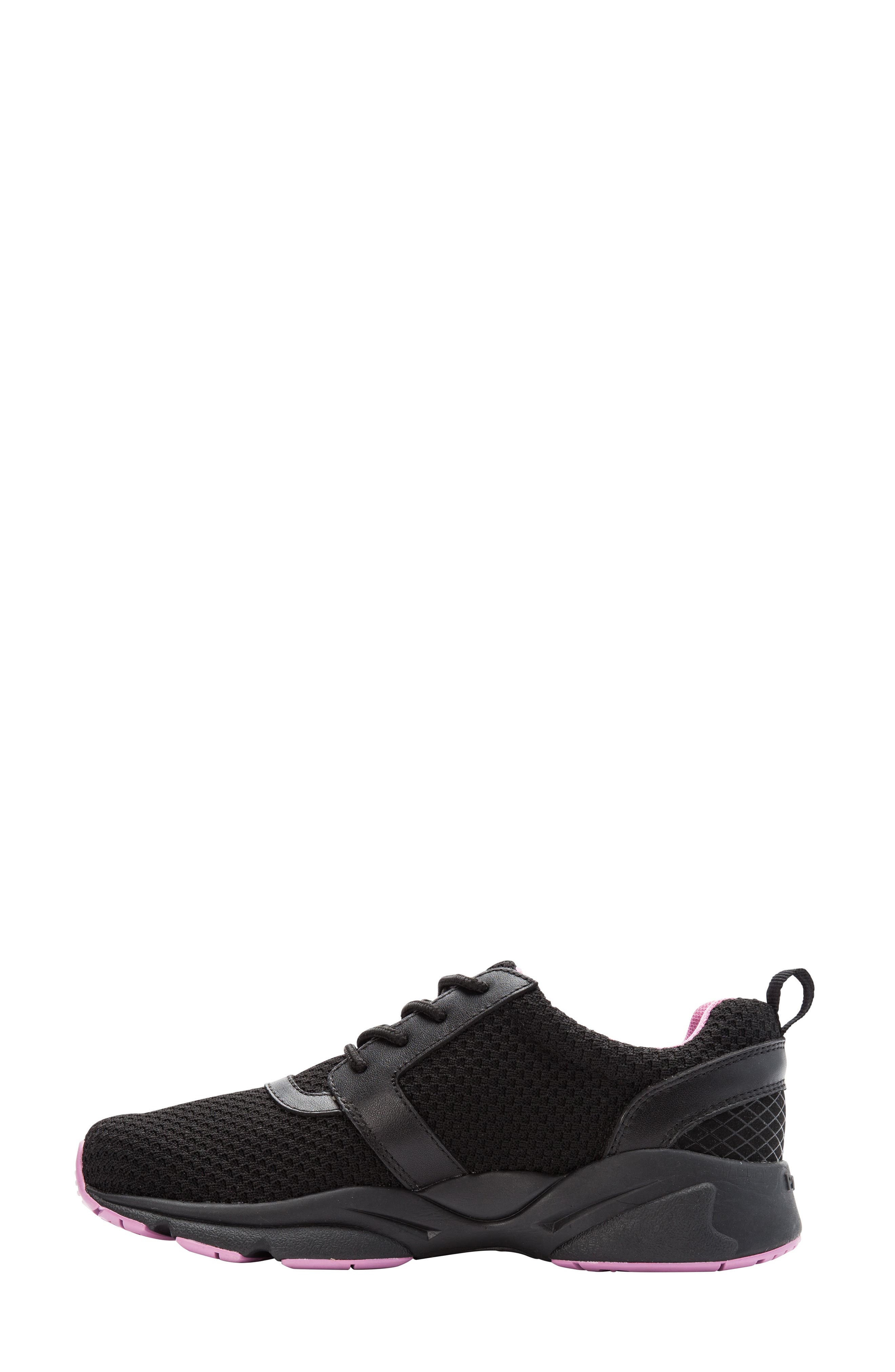 Stability X Sneaker, Alternate, color, BLACK/ BERRY FABRIC
