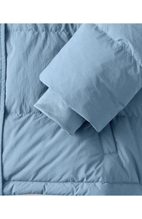 Lands' End Wide Channel 600 Down Puffer Jacket In Blue