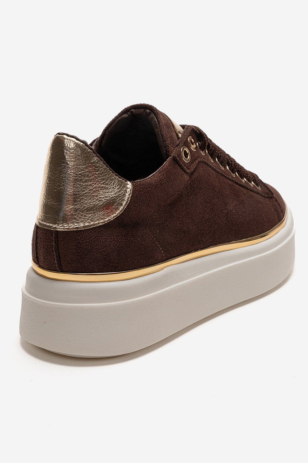 Borena Platform Sneaker, Alternate, color, Brown Suede