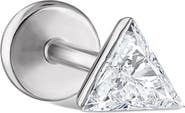 MARIA TASH Single Invisible Set Triangle Diamond Earring
