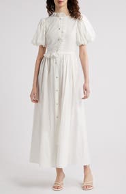 Sister Jane Embrace Ruffle Puff Sleeve Maxi Dress