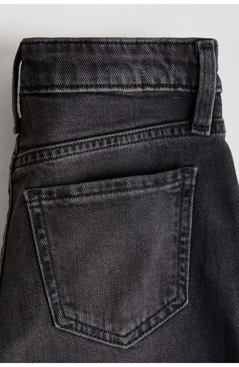 H&M Wide Leg Jeans, Alternate, color, Black