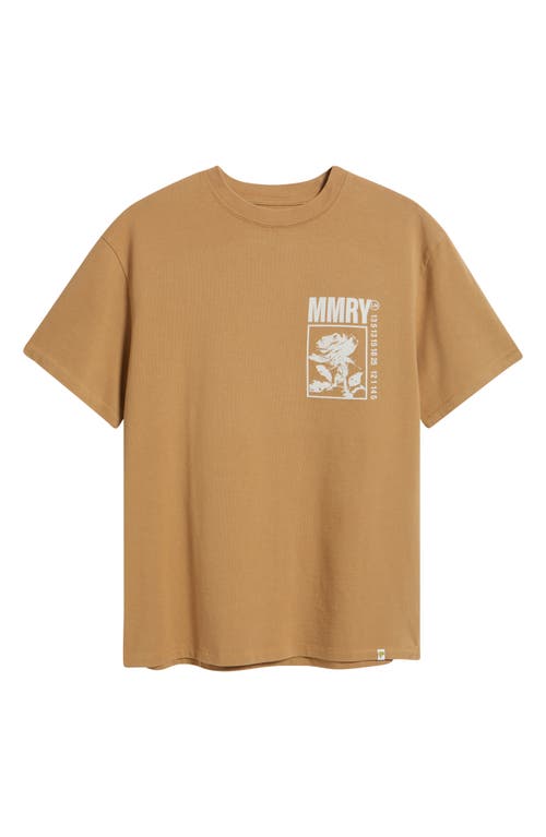 Memory Lane Through The Years Cotton Jersey Graphic T-shirt In Brown
