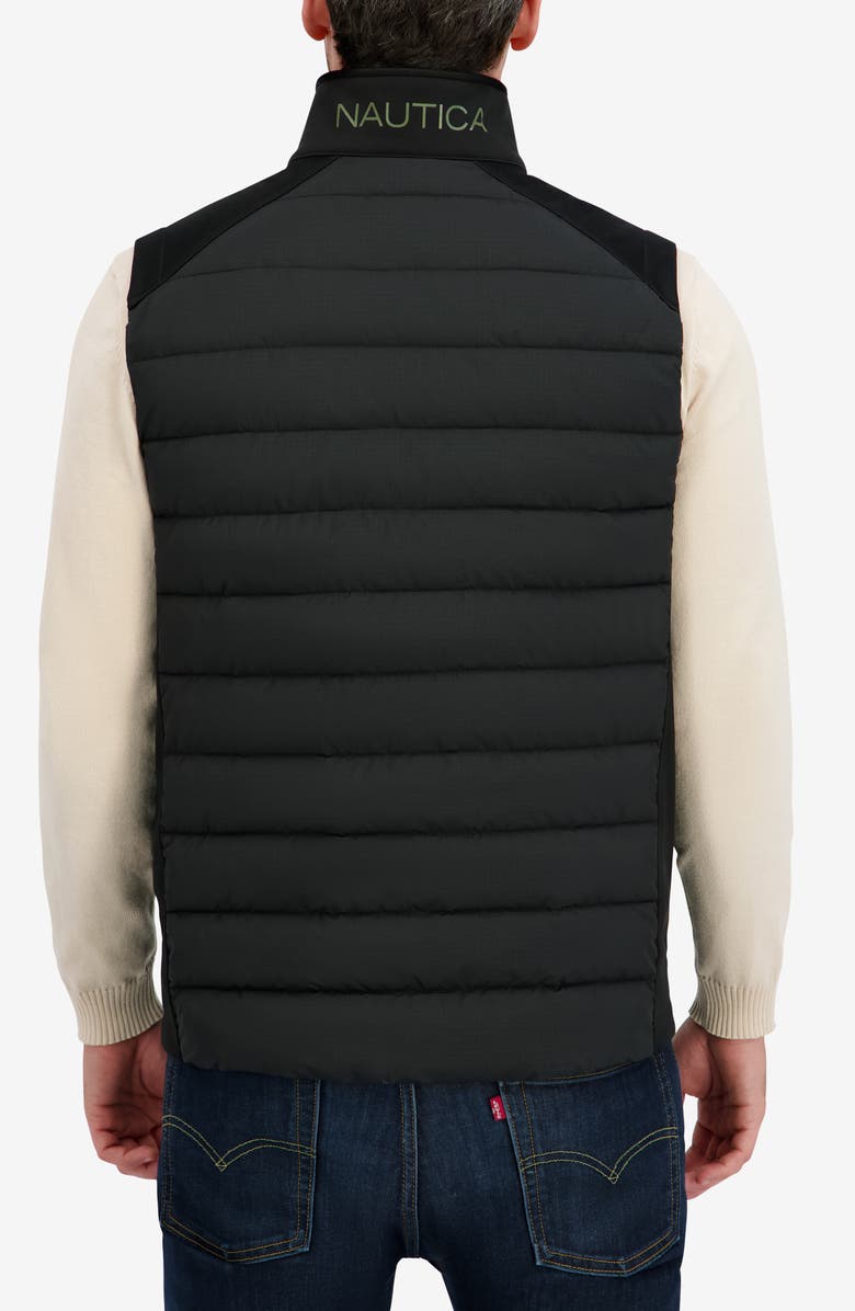 Transitional Mixed Media Puffer Vest