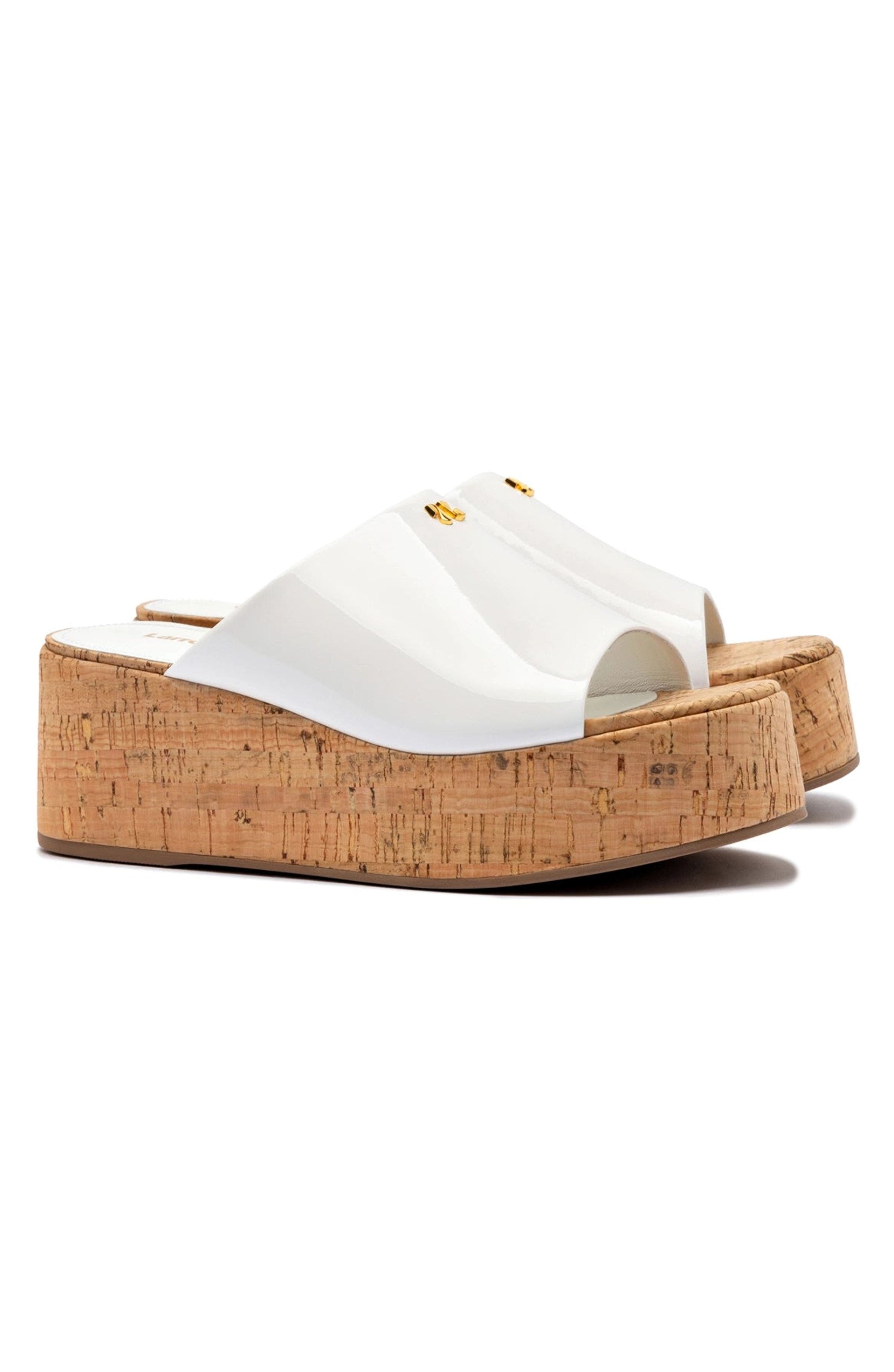 Larroudé Charli Mule, Alternate, color, White