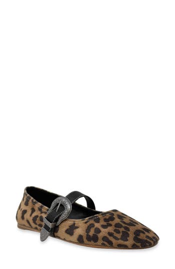 Shushop Anastasia Mary Jane Flat In Brown