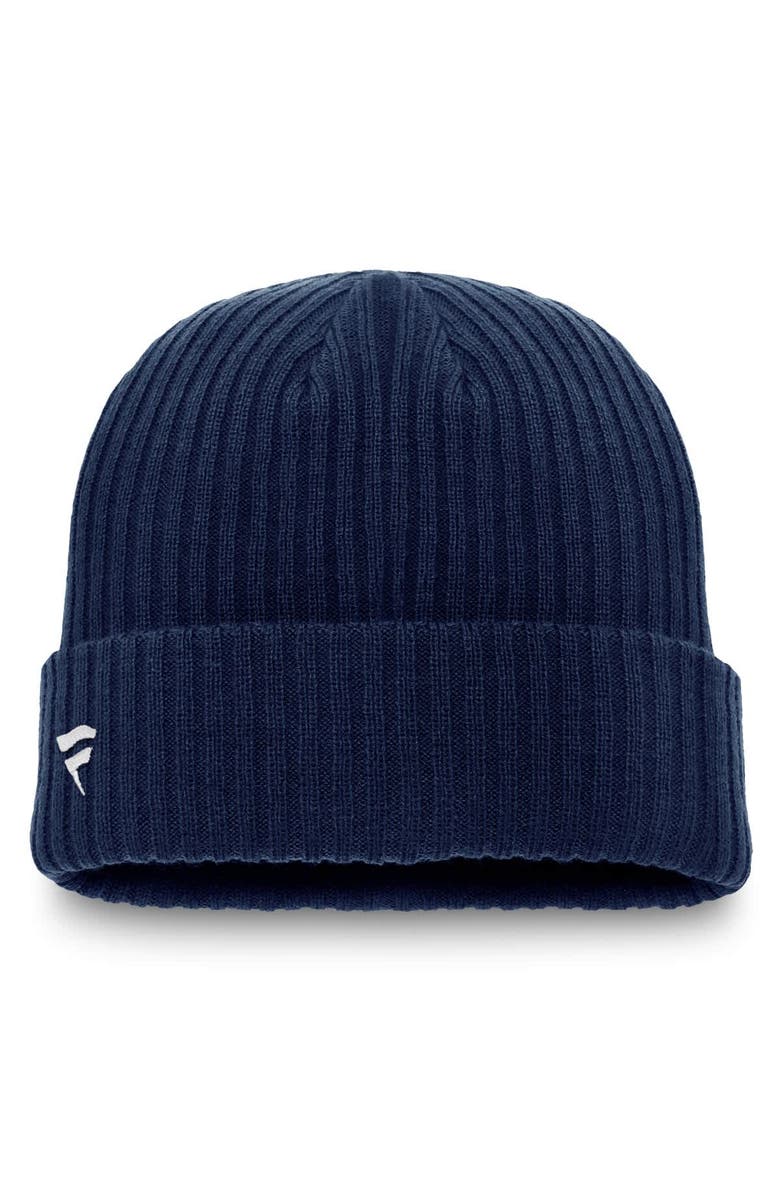 FANATICS Men's Fanatics Deep Sea Blue Seattle Kraken Component Cuffed Knit Hat, Alternate, color, Navy