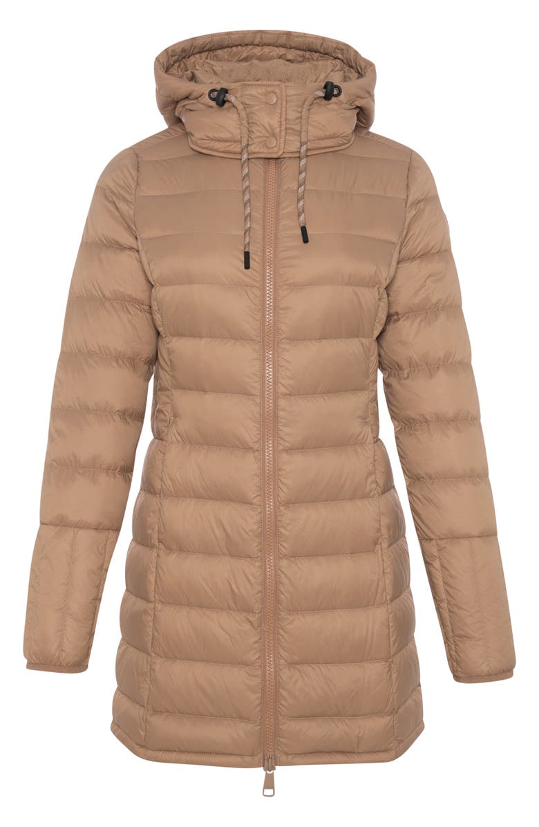 Lole Claudia Hooded Packable Down Jacket, Alternate, color, Dune