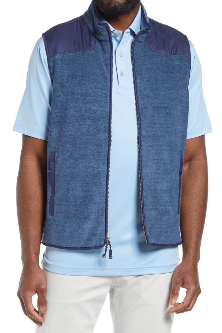 Fleece Vest, Main, color, DEEP SEA