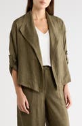 MAX STUDIO Textured Drape Jacket