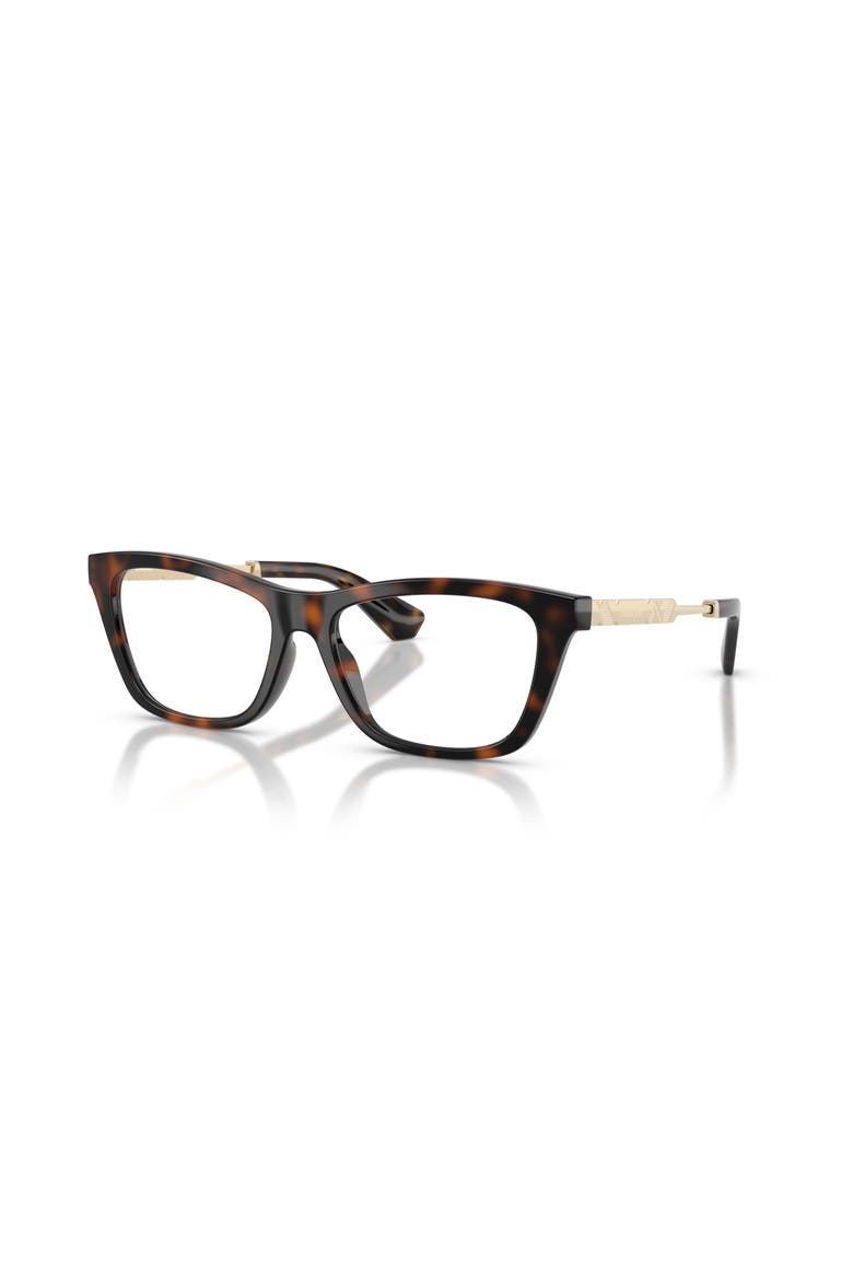 54mm Rectangle optical glasses, Main, color, Brown