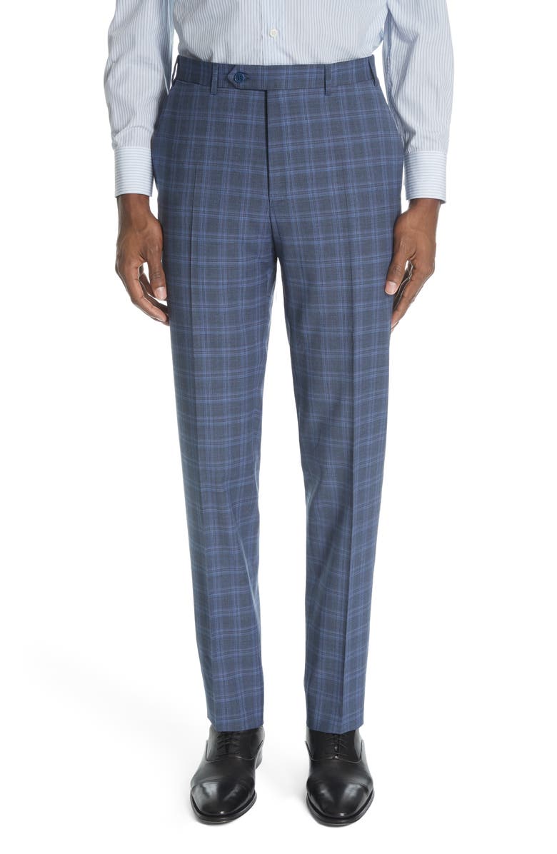 Canali Siena Classic Fit Plaid Wool Suit, Alternate, color, 