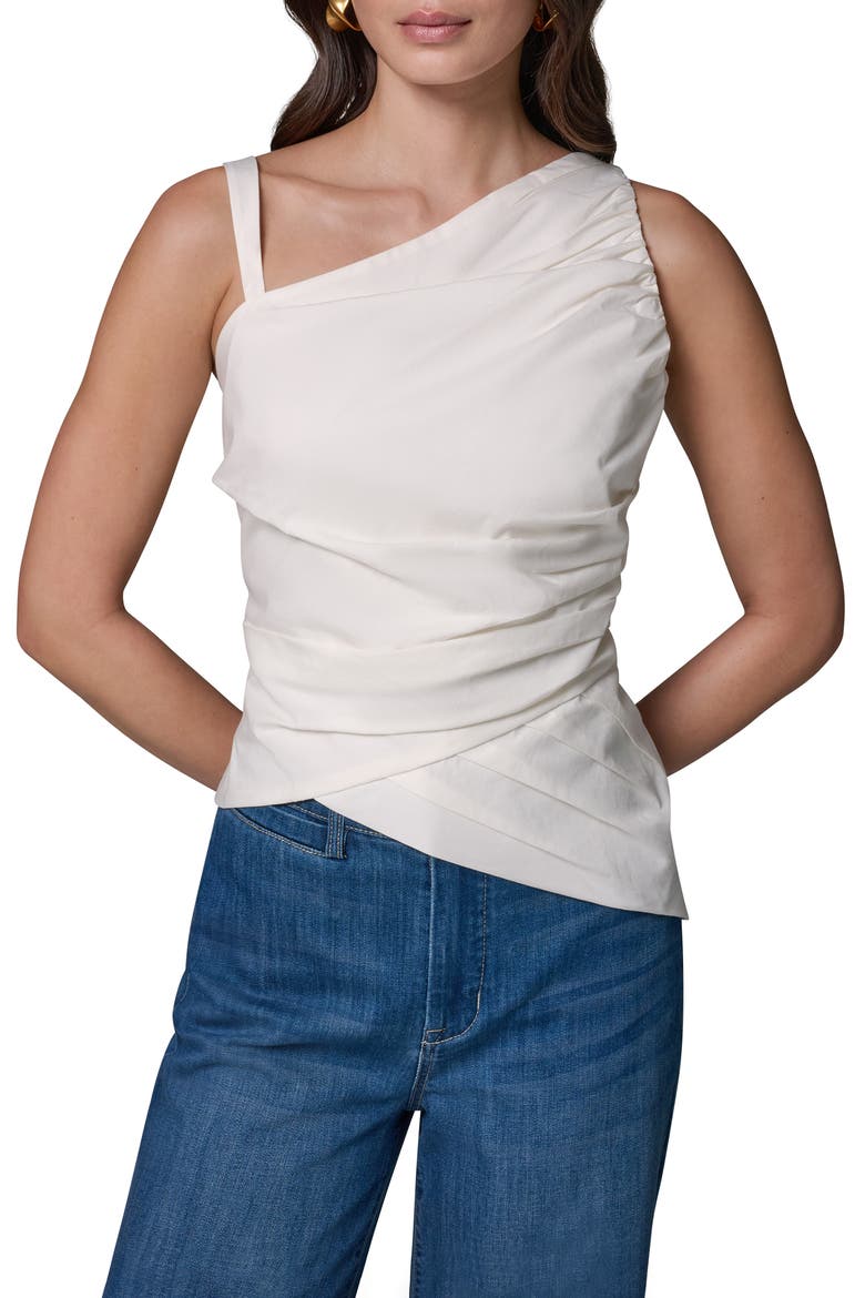 Stretch Poplin Top, Main, color, CREAM