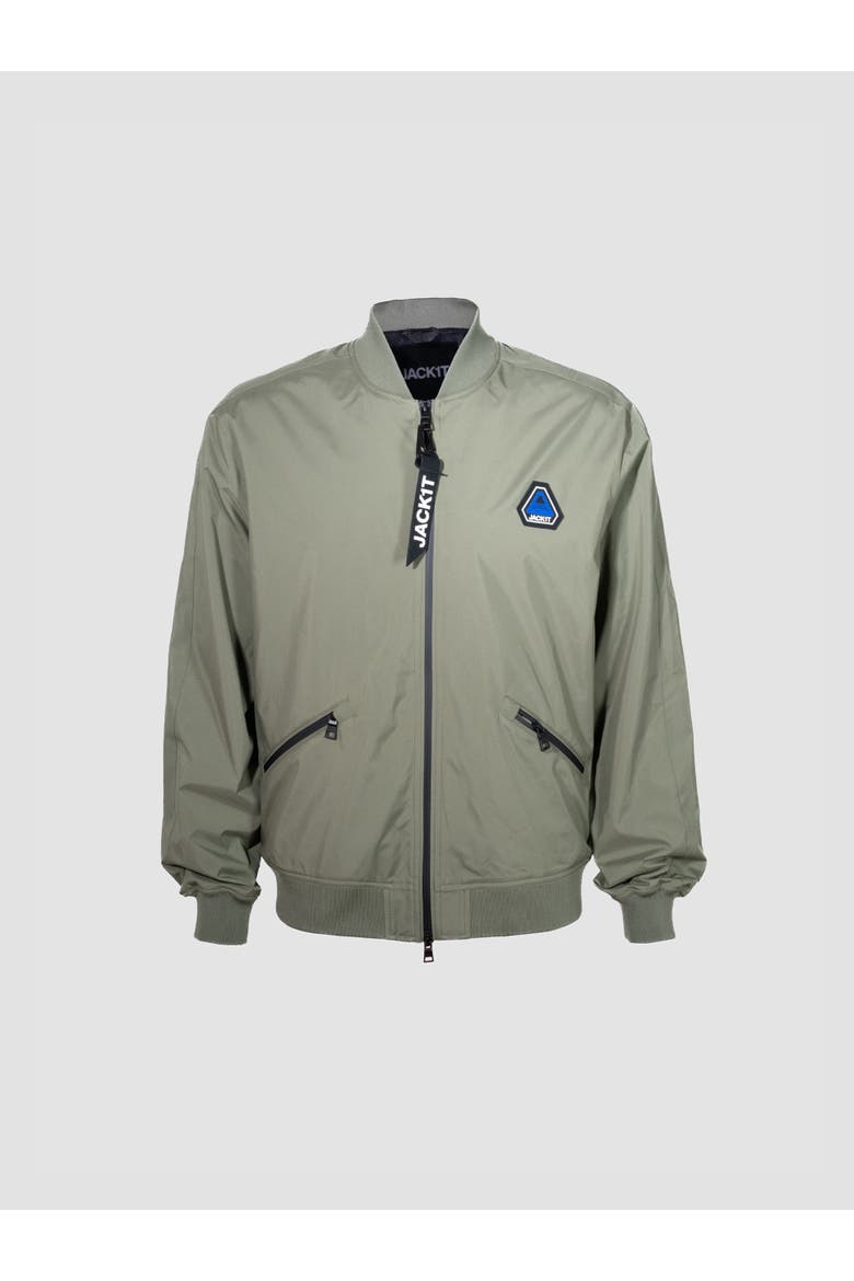 Oberon Tech Bomber Jacket, Alternate, color, Dusty Olive