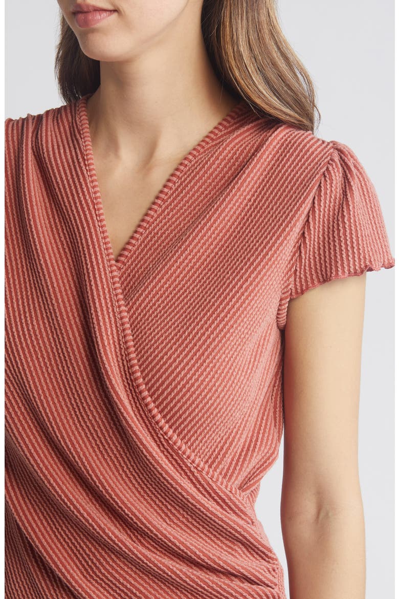 Texture Wrap Front Top, Alternate, color, TERRACOTTA